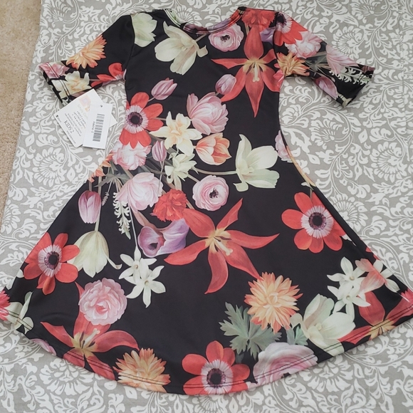 Lularoe Rare Adeline Floral Dress New NWT - Picture 3 of 5